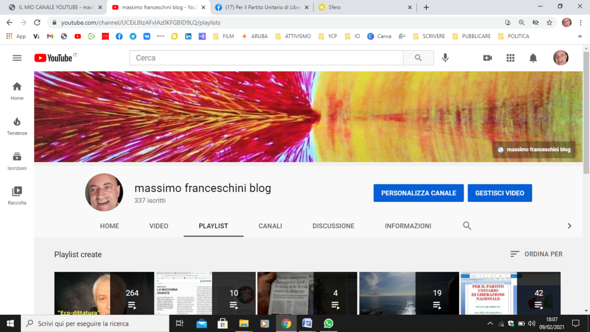 IL MIO CANALE YOUTUBE